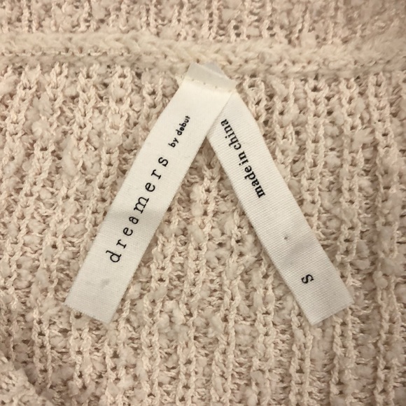 Dreamers by Debut S Sweater Cropped Colour block very stretchy Excellent Condit - Picture 2 of 7